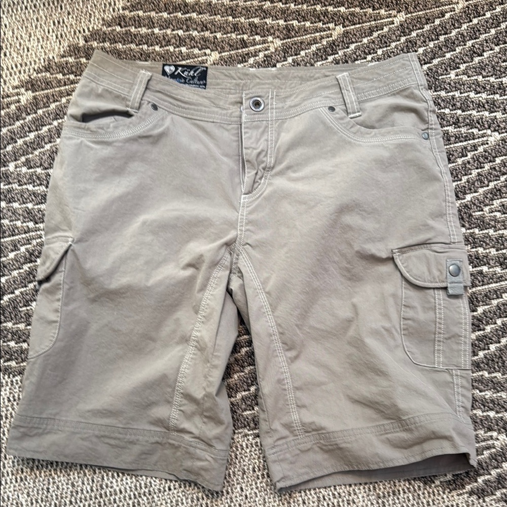 Kuhl Tan Cargo Shorts Classic Cotton Blend